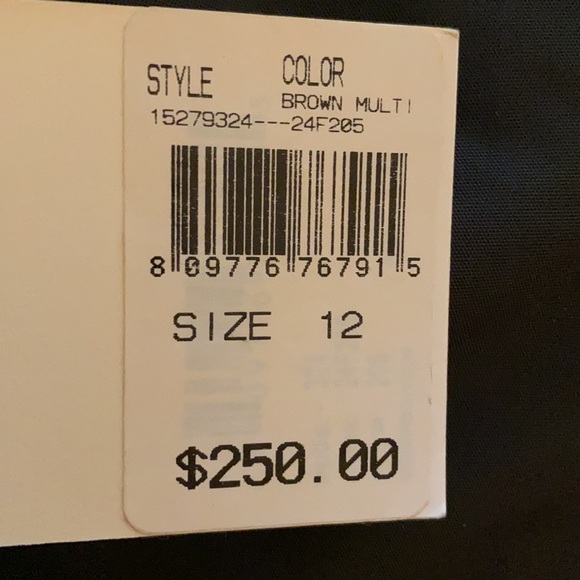 Blue/brown batik floral skirt with side ruffle - Picture 3 of 5